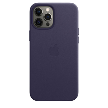 Funda de piel iPhone 12 Pro Max Violeta Profundo