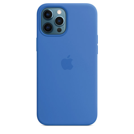 Funda de silicona iPhone 12 Pro Max Azul Capri