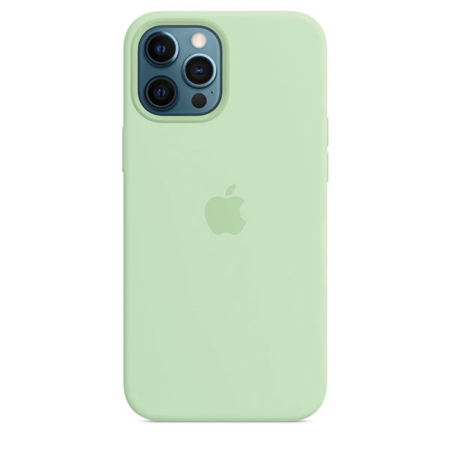 Funda de silicona iPhone 12 Pro Max Pistacho