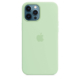 Funda de silicona iPhone 12 Pro Max Pistacho