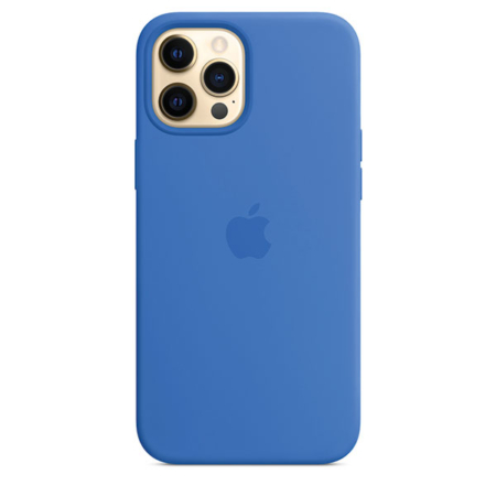Funda de silicona iPhone 12 Pro Max Azul Capri