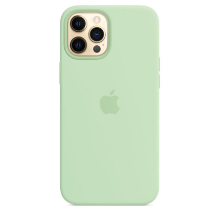 Funda de silicona iPhone 12 Pro Max Pistacho