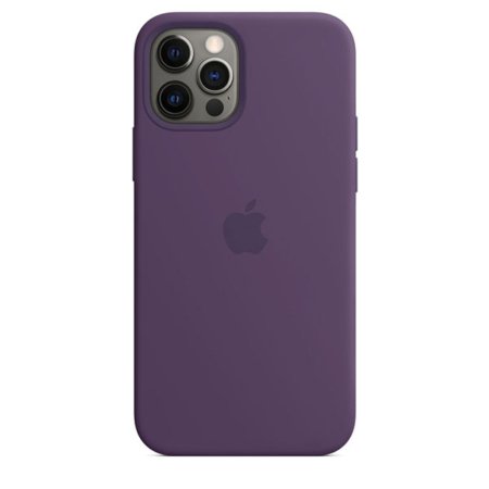 Funda de silicona iPhone 12 y iPhone 12 Pro Amatista