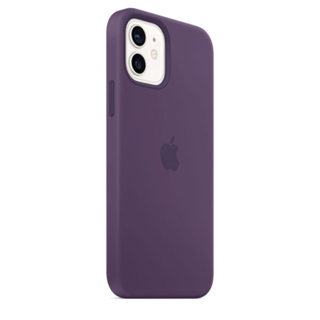Funda de silicona iPhone 12 y iPhone 12 Pro Amatista