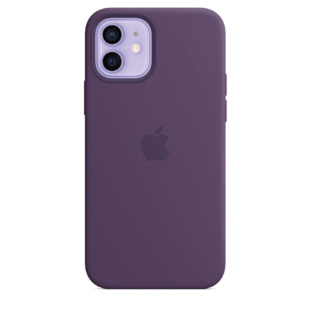 Funda de silicona iPhone 12 y iPhone 12 Pro Amatista