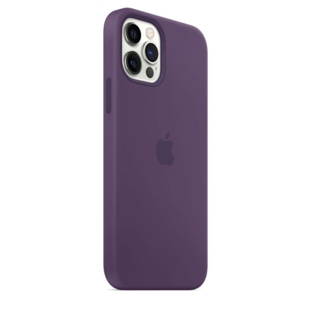 Funda de silicona iPhone 12 y iPhone 12 Pro Amatista