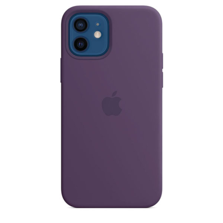 Funda de silicona iPhone 12 y iPhone 12 Pro Amatista
