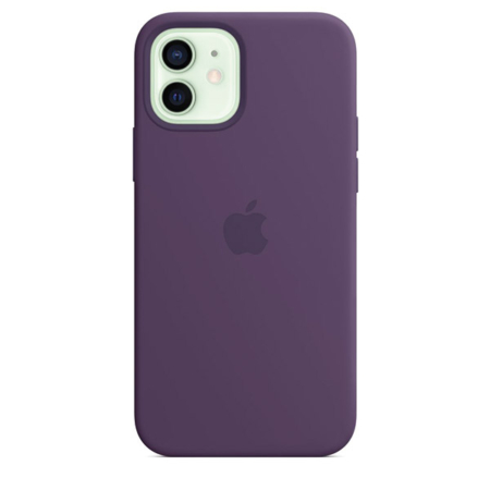 Funda de silicona iPhone 12 y iPhone 12 Pro Amatista