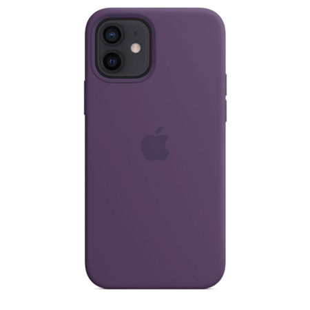 Funda de silicona iPhone 12 y iPhone 12 Pro Amatista