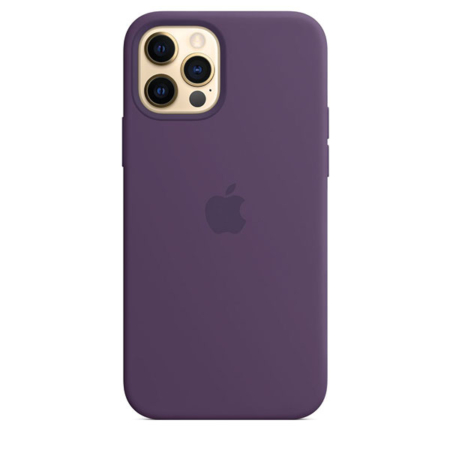 Funda de silicona iPhone 12 y iPhone 12 Pro Amatista