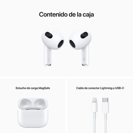 AirPods 3ª. generación contenido de la caja