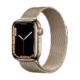 Apple Watch Series 7 Acero Dorado Correa Milanese Dorada