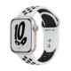 Apple Watch Series 7 Blanco Estrella correa platino negra