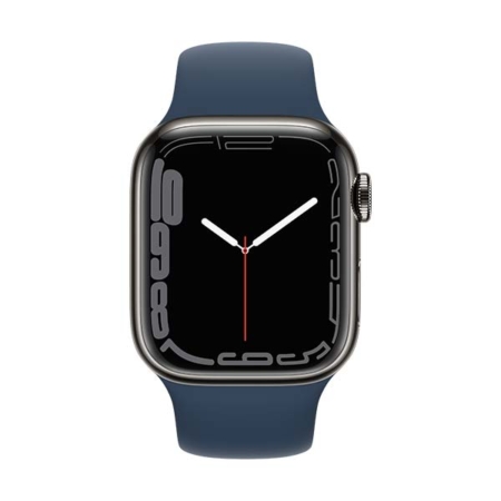 Apple Watch Series 7 Acero Grafito Correa Azul