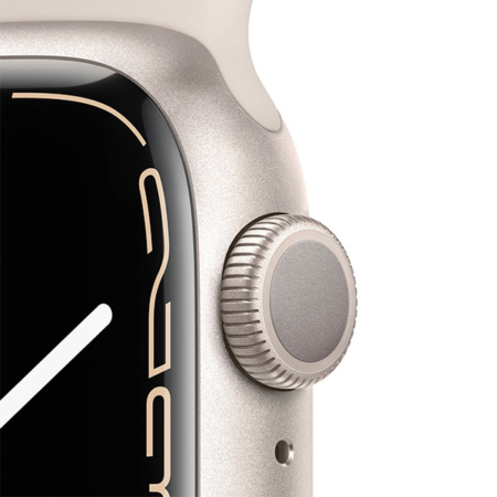 Apple Watch Series 7 Aluminio blanco estrella con correa deportiva blanco estrella