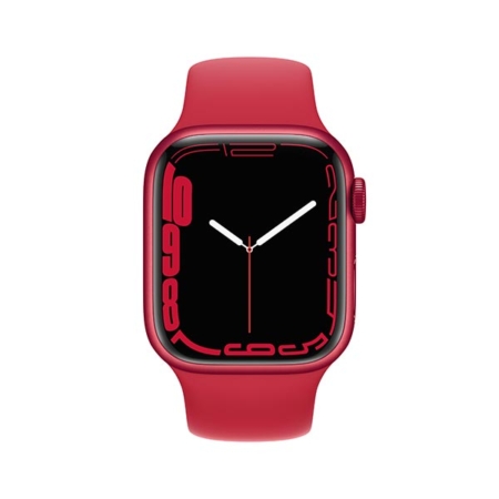 Apple Watch Series 7 Aluminio rojo con correa deportiva roja