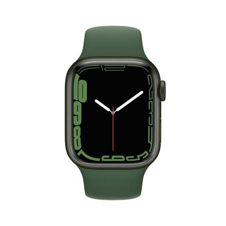 Apple Watch Series 7 Aluminio verde con correa deportiva verde
