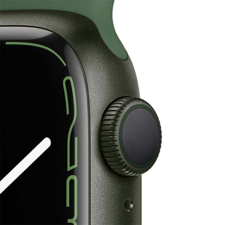 Apple Watch Series 7 Aluminio verde con correa deportiva verde