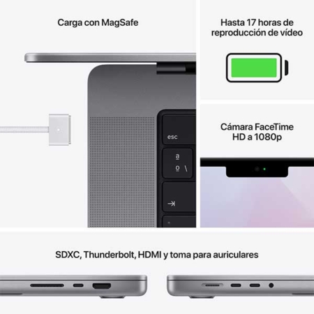 MacBook Pro 14" Space Grey M1 Pro caracteristicas