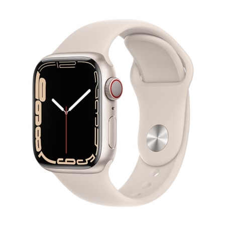 Apple Watch Series 7 aluminio cell blanco estrella con correa deportiva blanco estrella