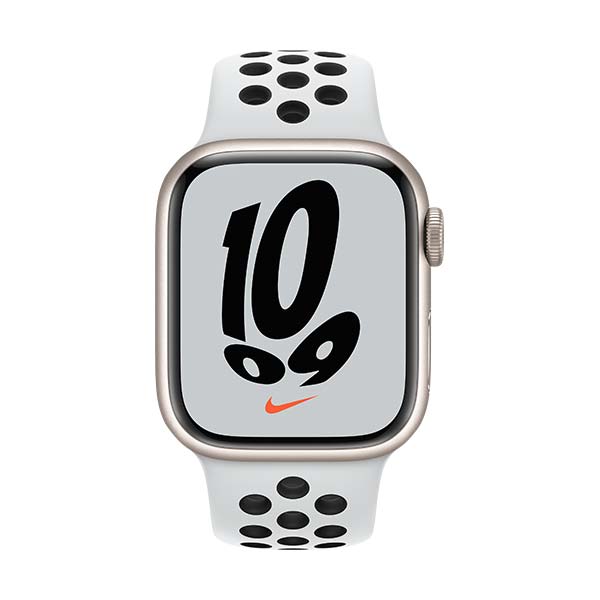 Barriga miseria marxista Apple Watch Series 7 Nike GPS - 45mm Blanco estrella con correa deportiva  Platino negra - SICOS Apple Premium Reseller