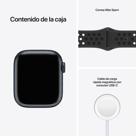 Apple Watch Series 7 Nike Medianoche