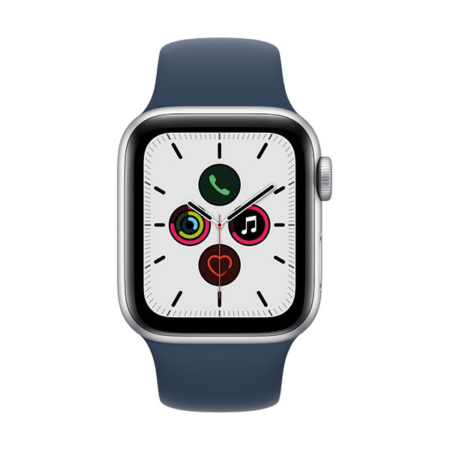 comprar Apple Watch se 40mm gps plata con correa deportiva silicona azul