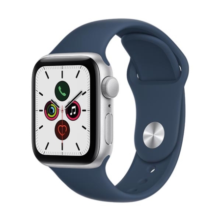 comprar Apple Watch se 40mm gps plata con correa deportiva silicona azul