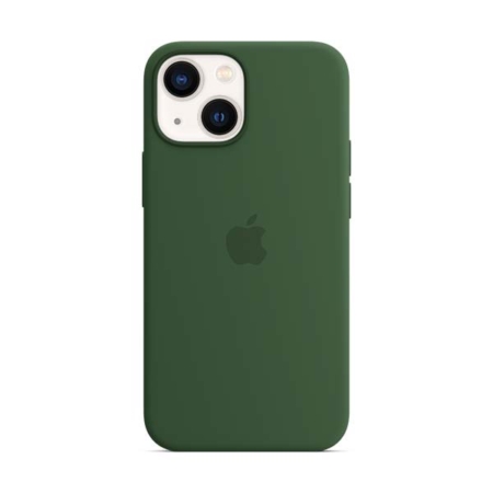 Funda de silicona con magsafe iPhone 13 mini verde trébol