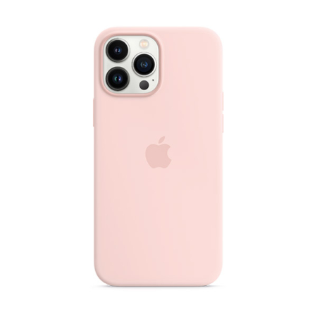 Funda de silicona apple iPhone 13 pro max rosa