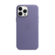 funda de piel apple con magsafe para iPhone 13 pro max color morado glicinia