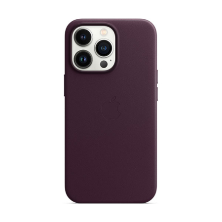 funda de piel apple iPhone 13 Pro color cereza