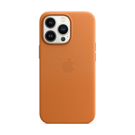 funda de piel apple iPhone 13 Pro color ocre