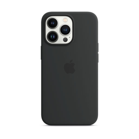 funda de silicona con MagSafe para iPhone 13 Pro medianoche