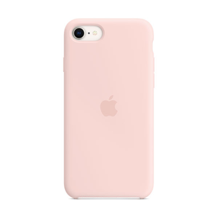 funda Apple de silicona iPhone SE rosa