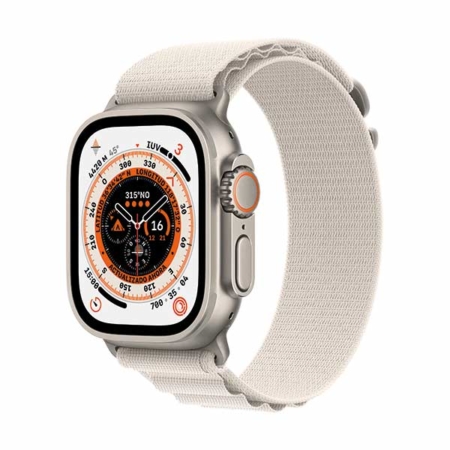 SICOS Apple Watch Ultra 49mm Titanio Loop blanco alpino