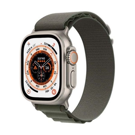 SICOS Apple Watch Ultra 49mm Titanio Loop verde alpino