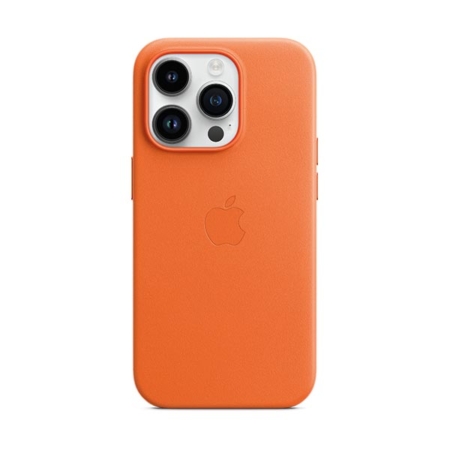 SICOS Funda cuero naranja iPhone 14 pro