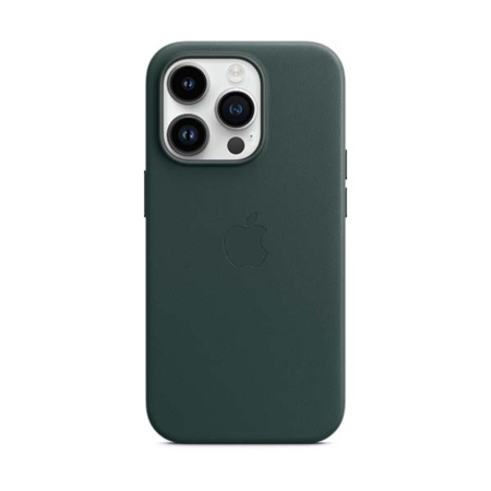 SICOS Funda cuero verde bosque iPhone 14 pro