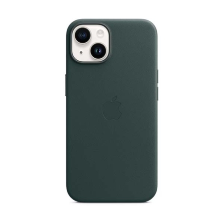 SICOS Funda cuero verde bosque iPhone 14